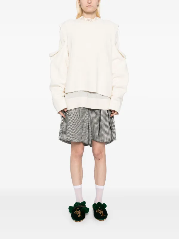 Midorikawa Raw Edge Sweatshirt | Neutrals | FARFETCH JO