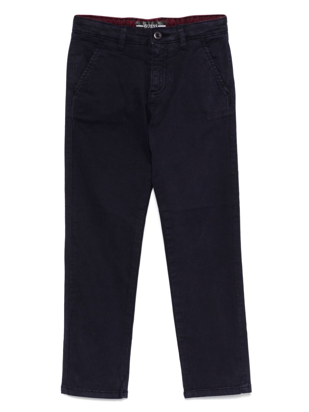 Guess kids Chino met geborduurd logo Blauw