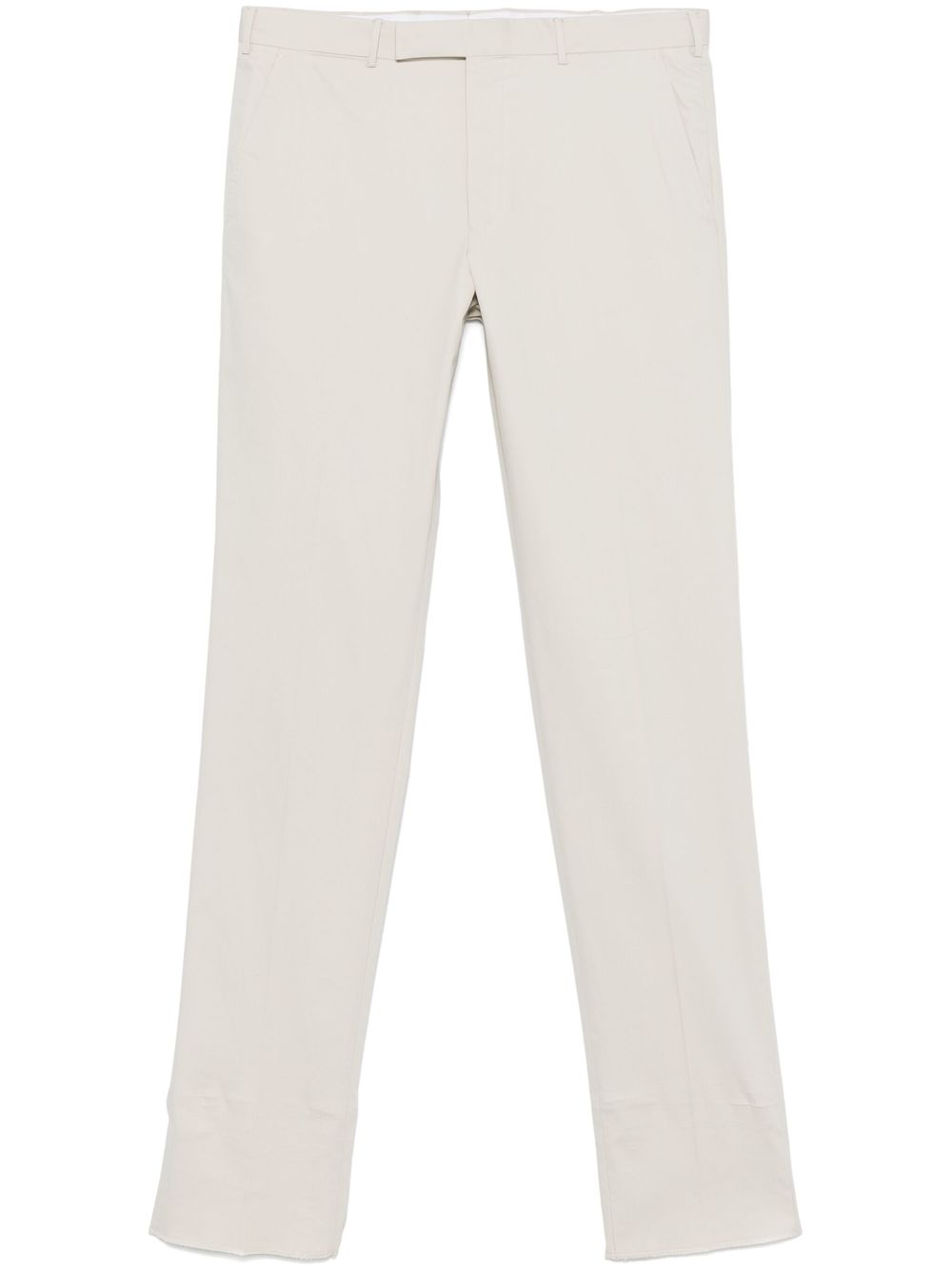 Zegna Chino met toelopende pijpen Beige