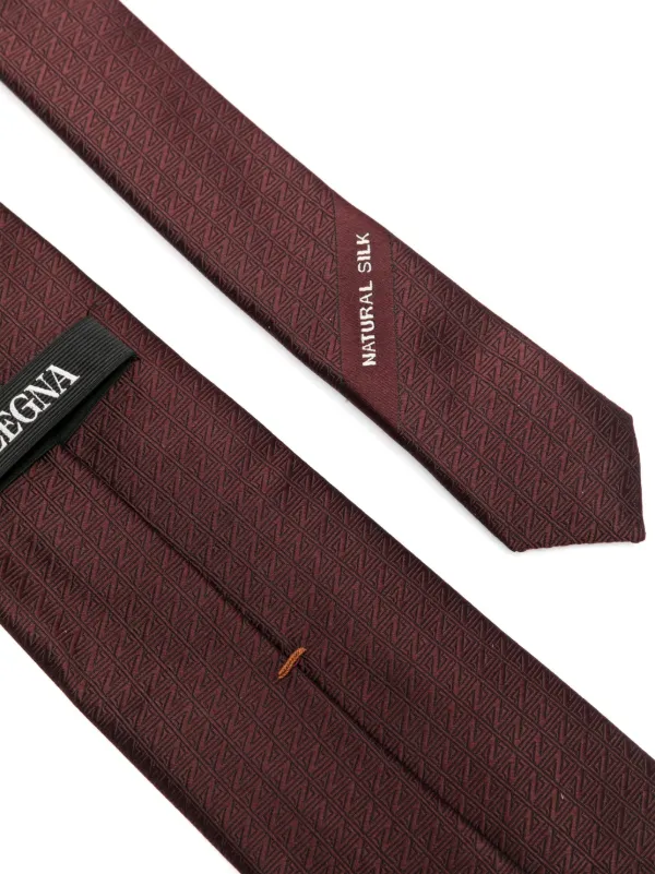 Ermenegildo Zenga ネクタイ ブラウン 100%silk Zegna シルク ネクタイ | ブラウン | FARFETCH JP