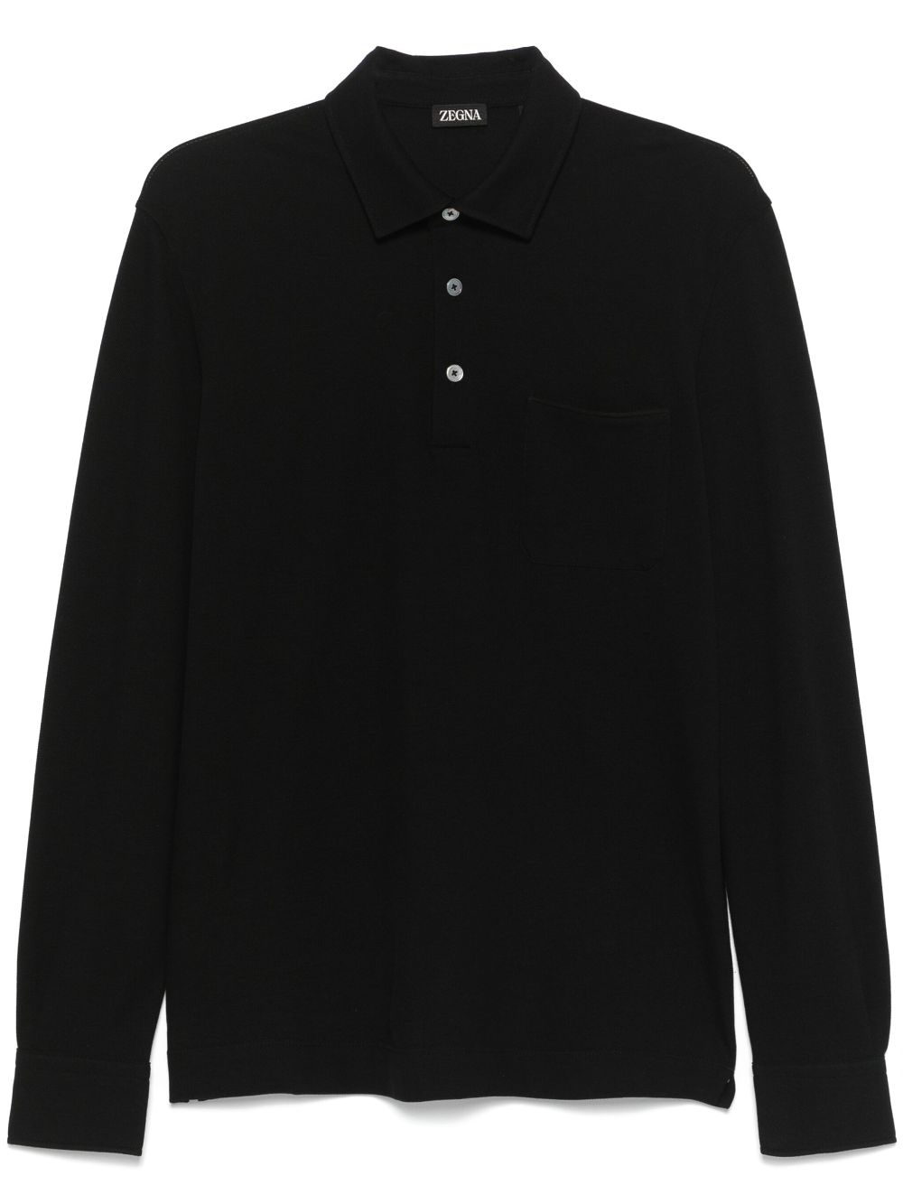 Zegna cotton polo shirt - Black