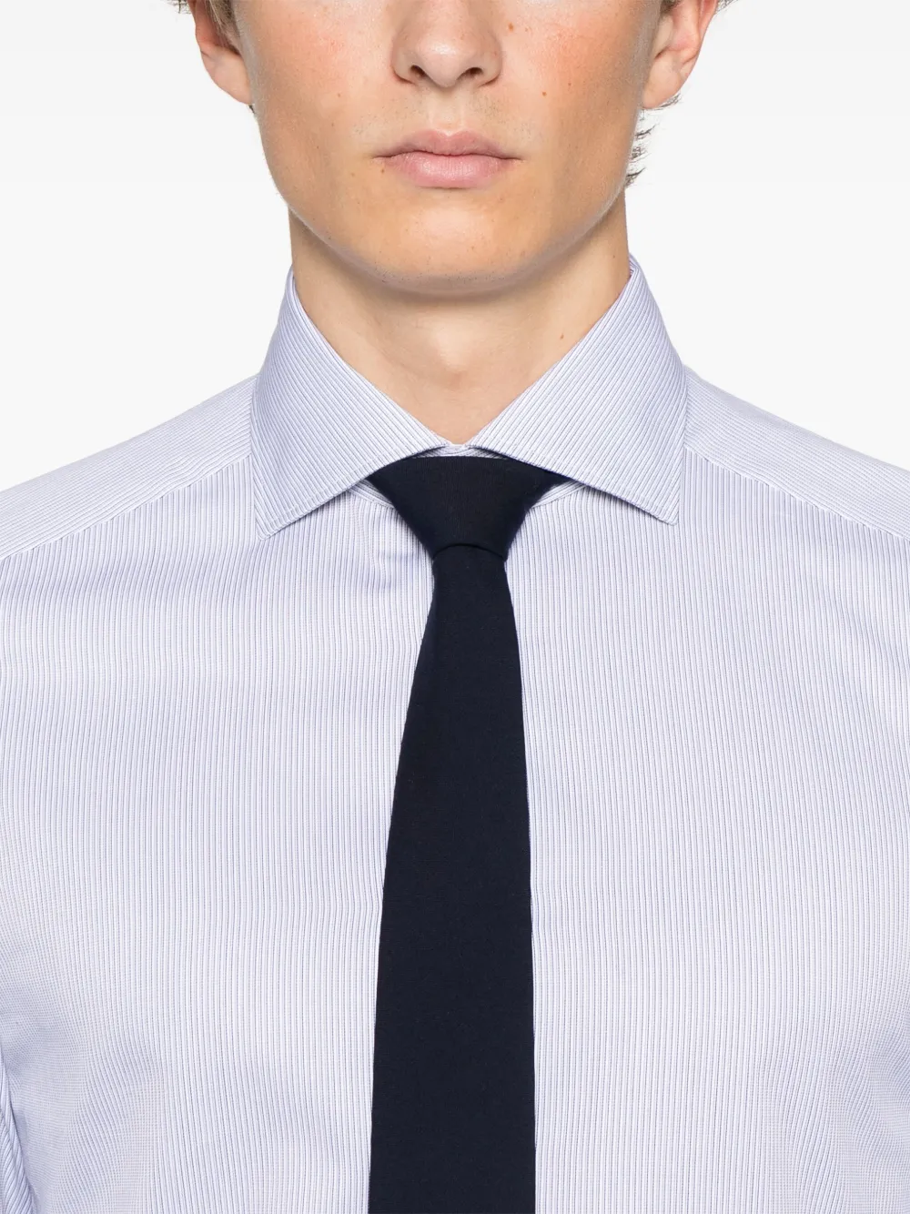 Zegna Gestreept overhemd Wit