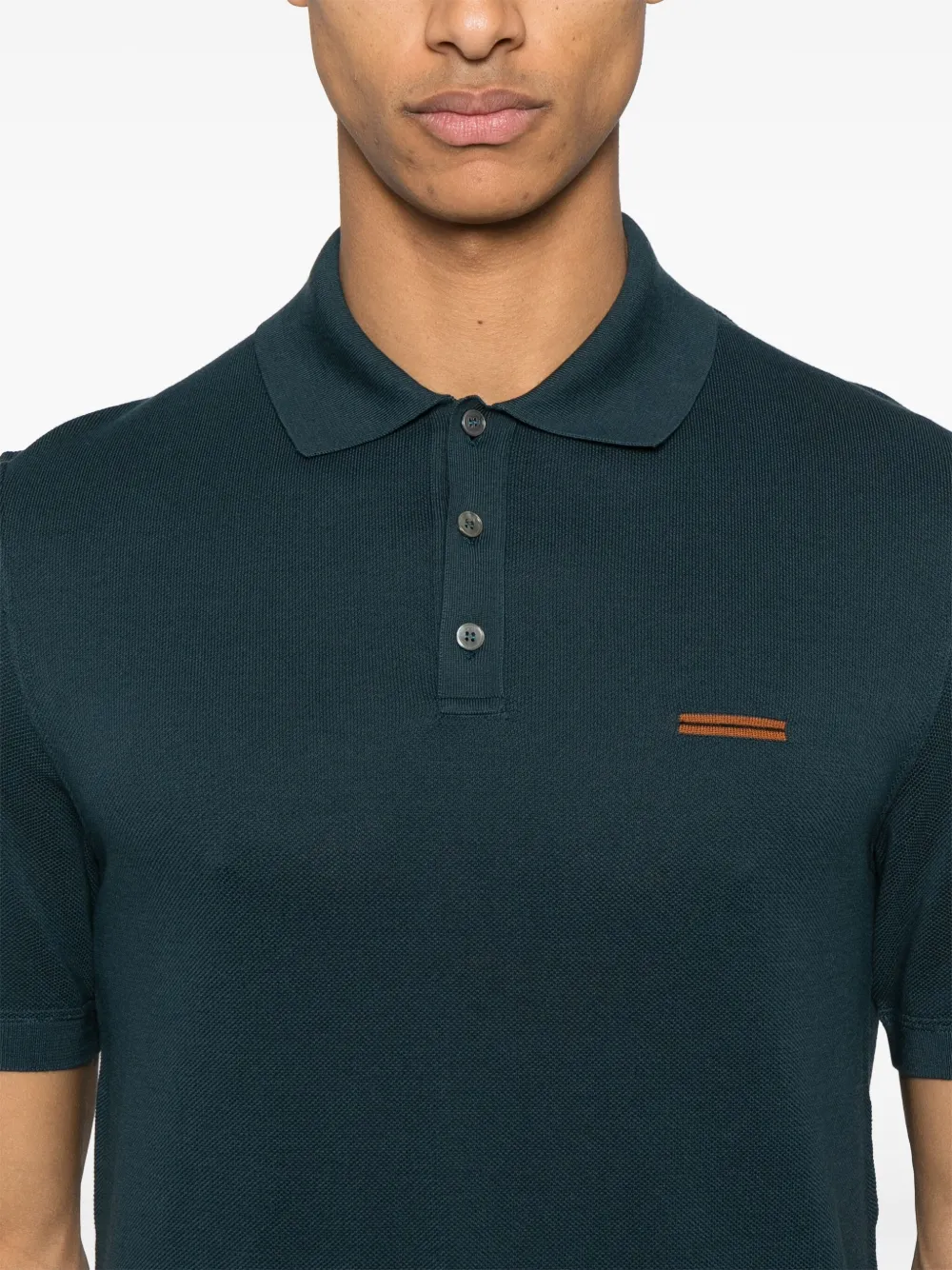 Zegna Katoenen poloshirt Blauw