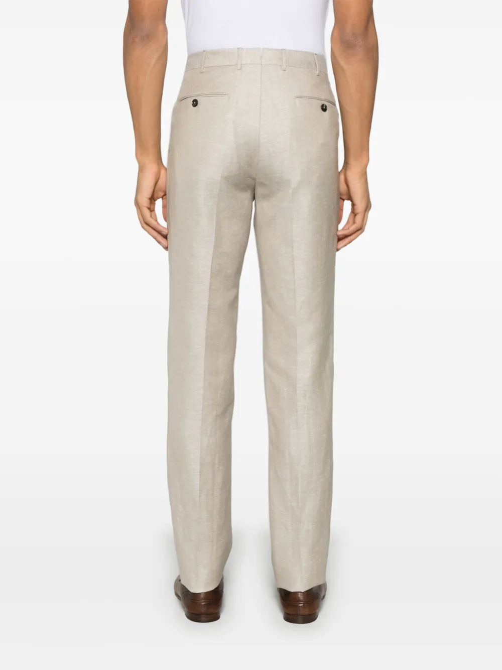 Zegna Broek met toelopende pijpen Beige