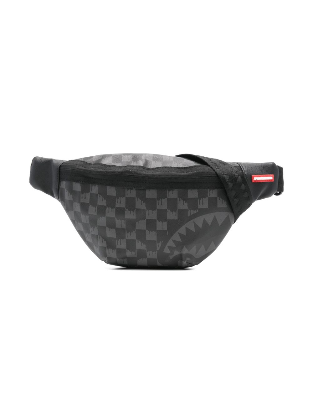 sprayground kid Hangover Drip check belt bag - Black