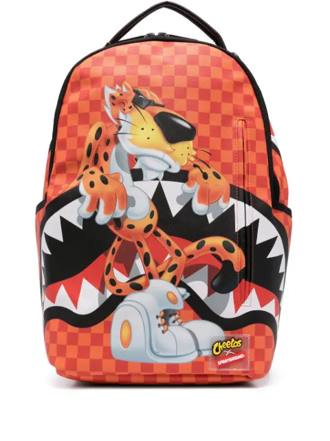 sprayground kid x Cheetos Chester Crunch backpack