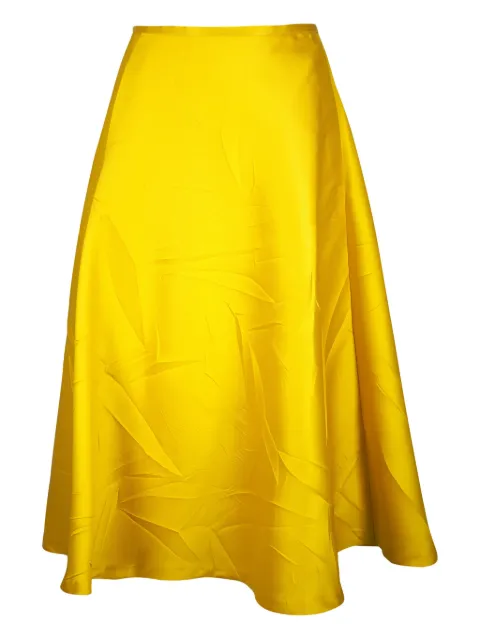 Odeeh satin A-line skirt