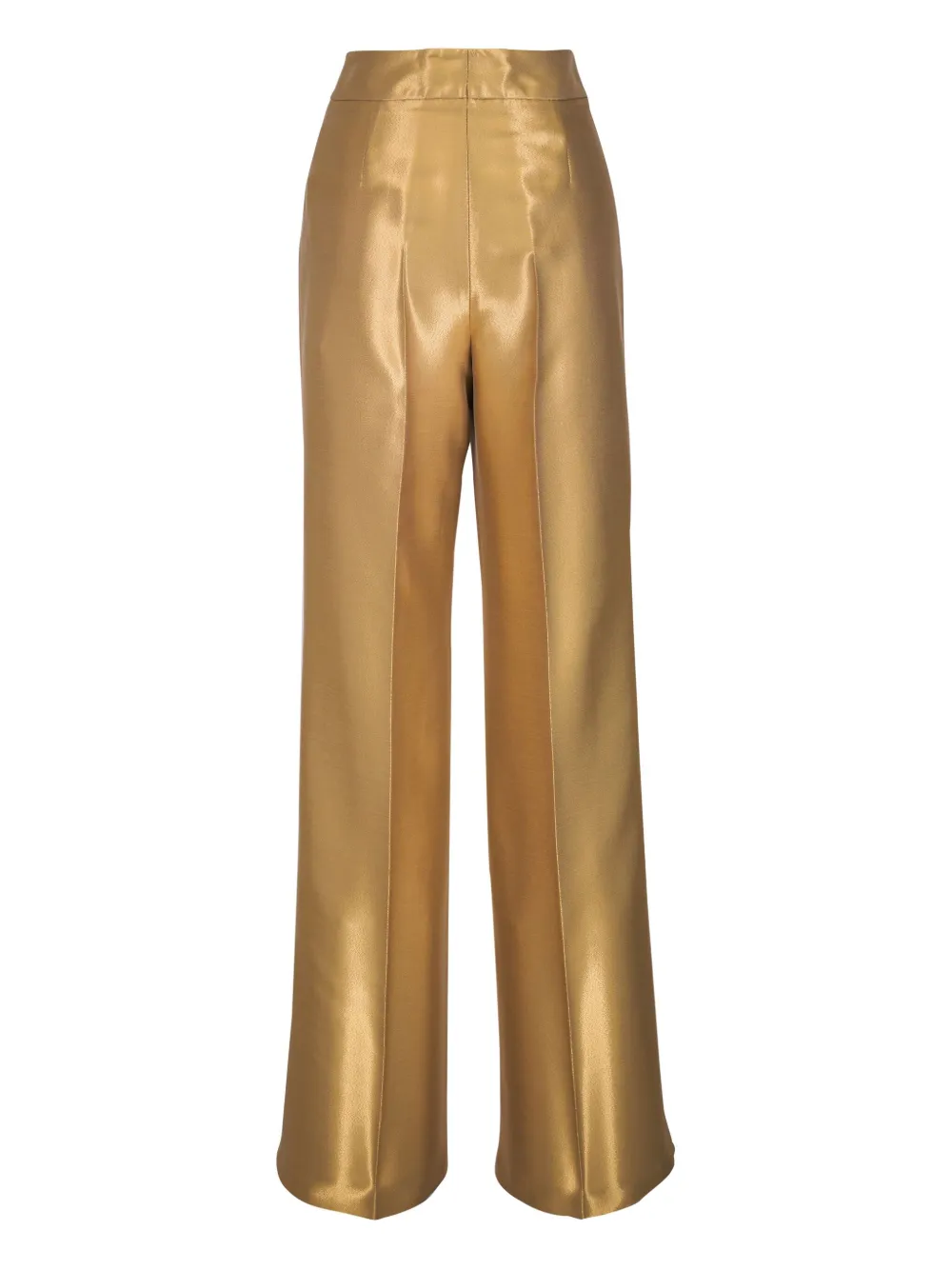 Akris Flor Gold broek met wijde pijpen - Goud