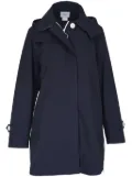 Akris Punto detachable-hood coat - Blue