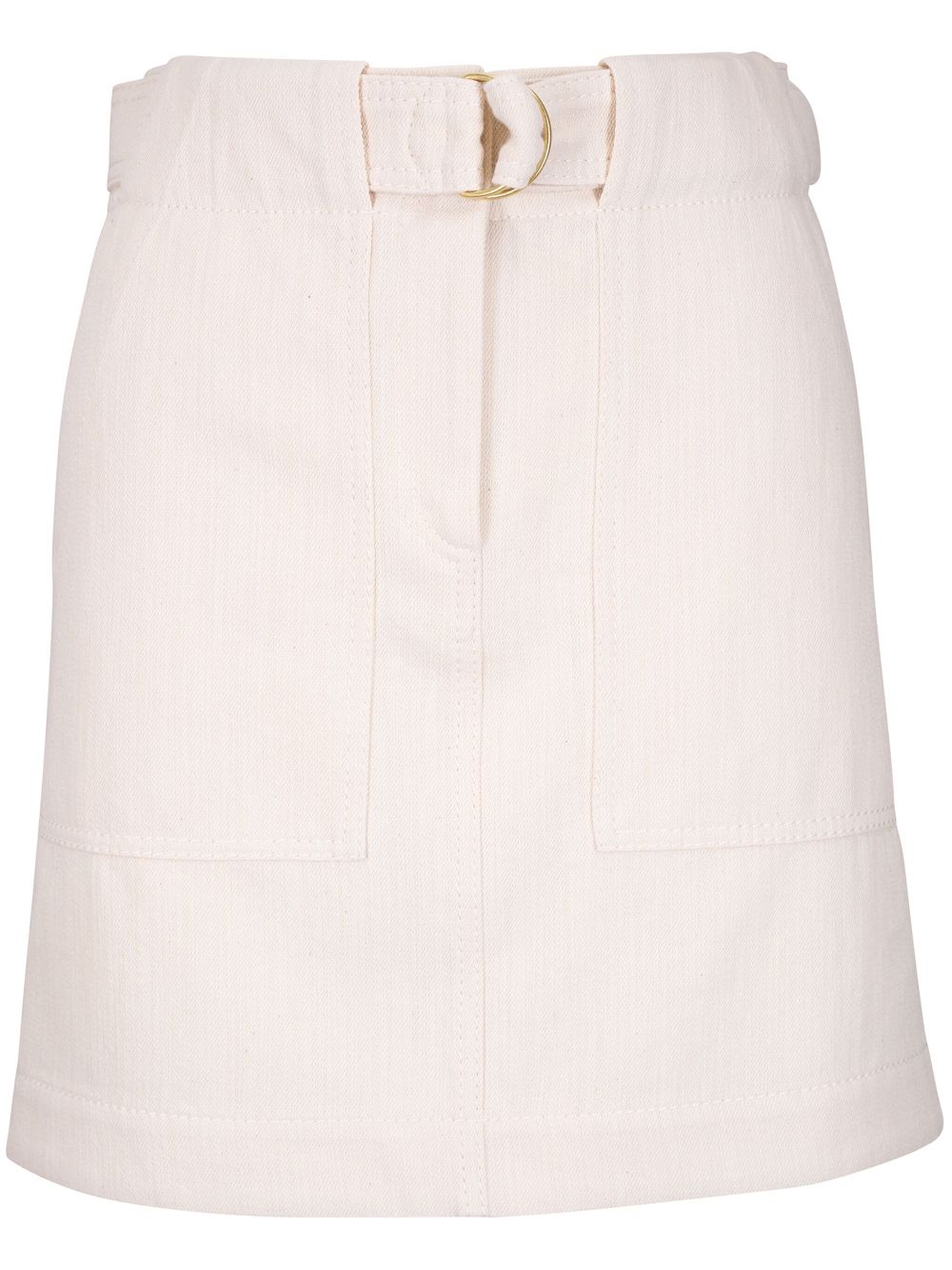 Akris Punto belted mini skirt - Neutrals