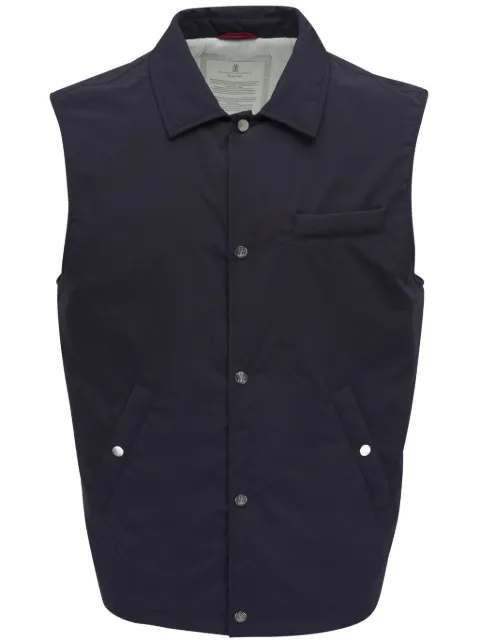 Brunello Cucinelli chaleco capitonado