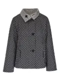Akris Punto polka-dot button-up reversible jacket - Black