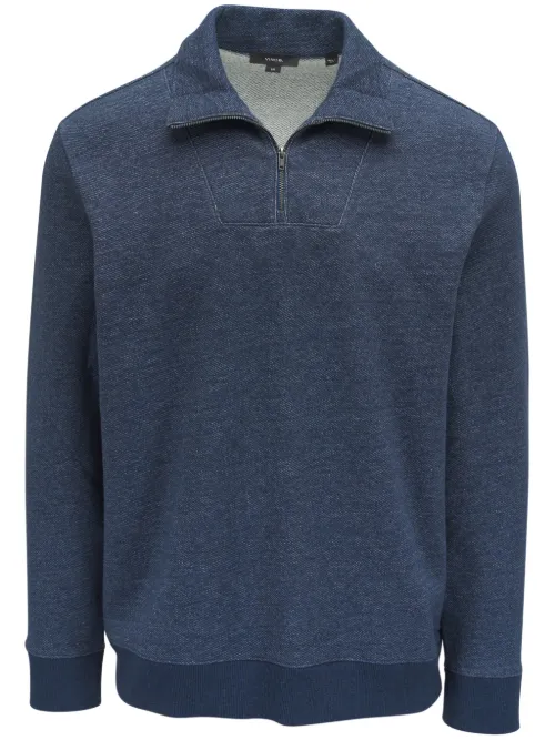 Vince pull à col zippé - Bleu - Vince - Modalova