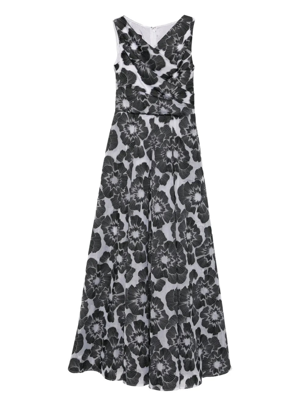 Talbot Runhof floral-print gown | Black | Image 1