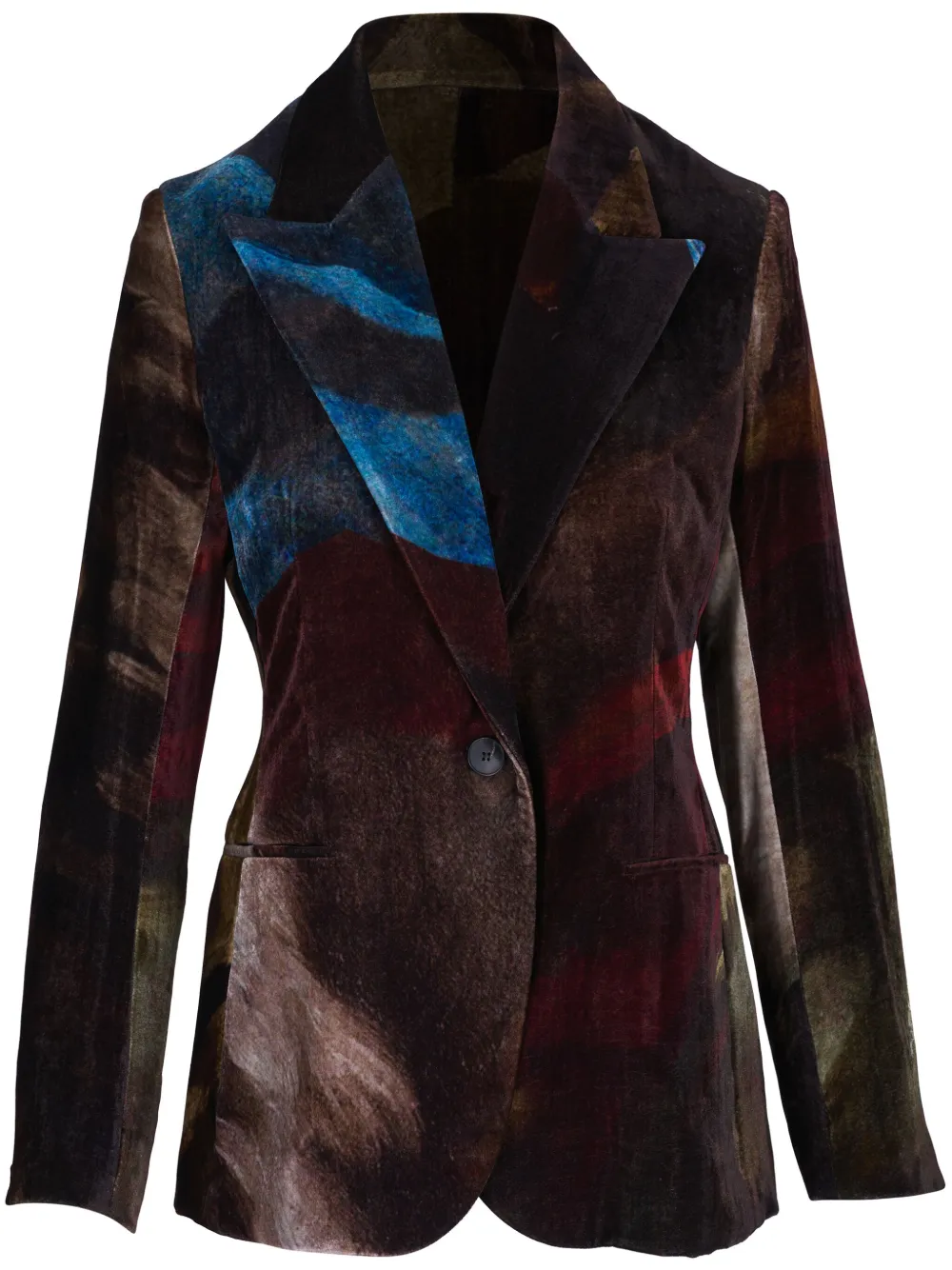 x Save Venice printed velvet blazer