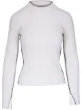 Akris Punto contrast-trim sweater - White
