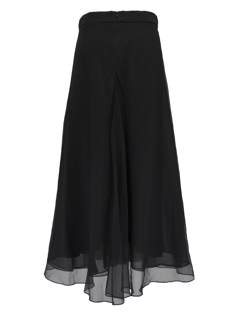 Brunello Cucinelli silk maxi skirt - Zwart