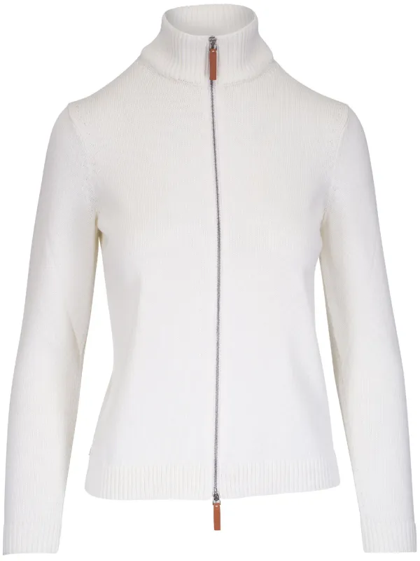 Lafayette 148 Ribbed-knit Jacket in White