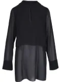 Akris semi sheer tunic - Black