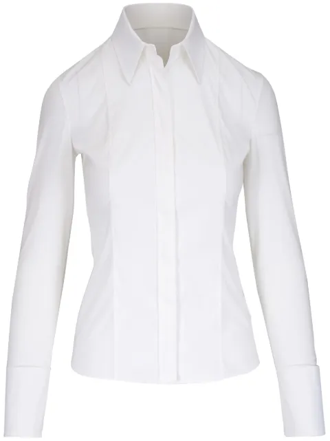 Akris Punto camisa con cuello de pico