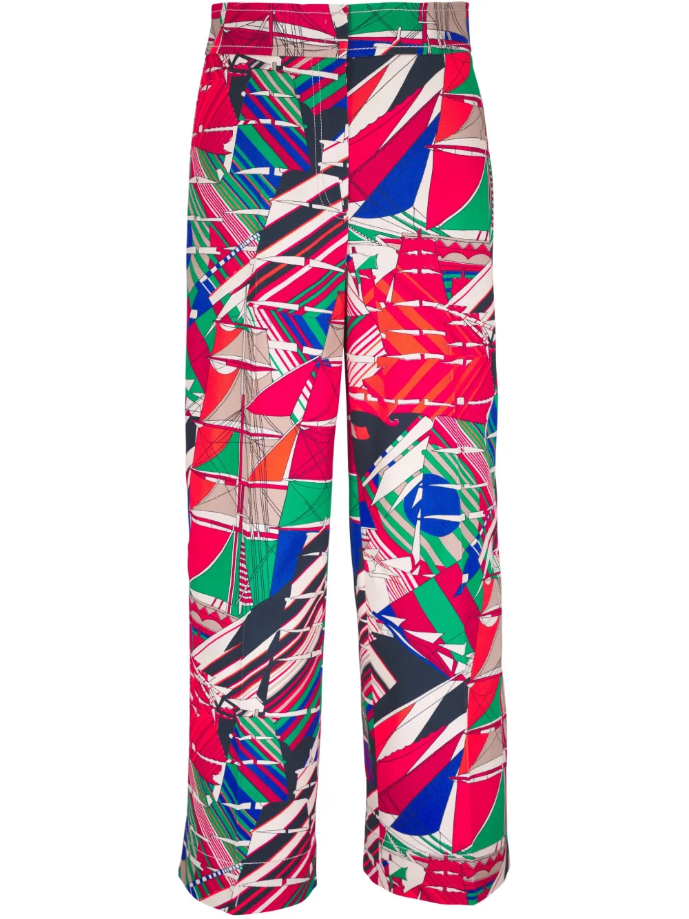 graphic-print trousers