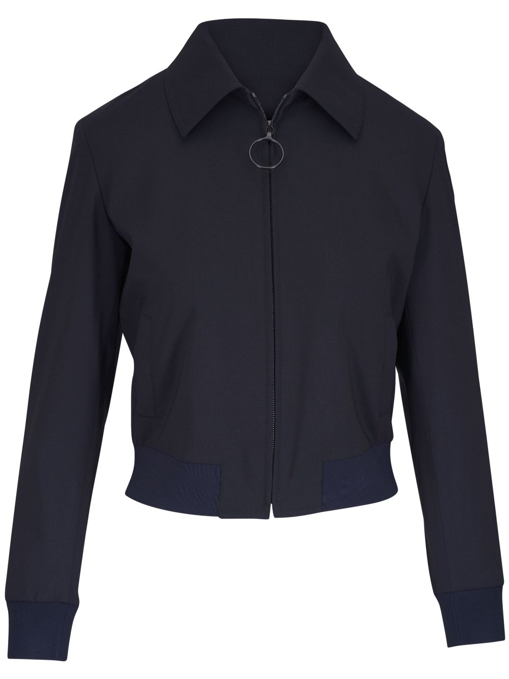 Akris Punto cropped bomber jacket - Blue