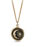 Pyrrha 14K yellow gold Trust the Universe Talisman diamond pendant necklace