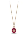 Pyrrha 14K yellow gold Loving Talisman diamond pendant necklace