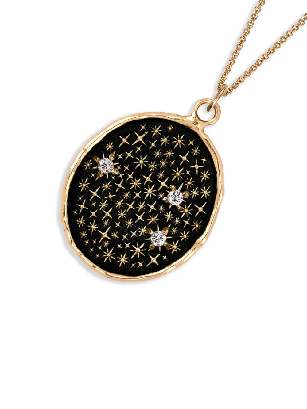 Pyrrha 14kt geelgouden We Are Stardust halsketting met Talisman hanger