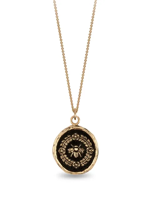 Pyrrha collar Honeybee Talisman en oro amarillo de 14kt