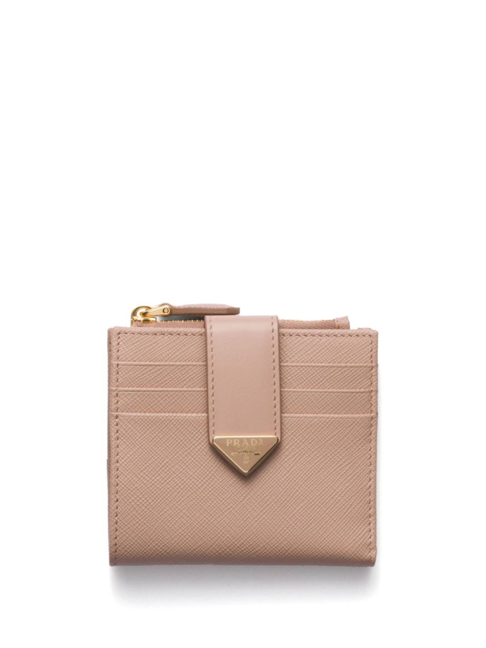 Prada Portemonnee van saffiano leer Beige