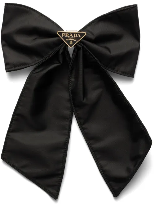 Prada barrette à nœud - Noir - Prada - Modalova