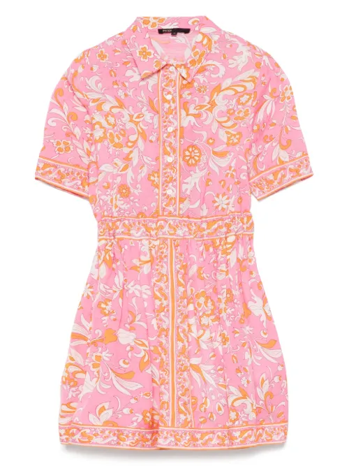 Maje robe courte à fleurs - Rose - Maje - Modalova