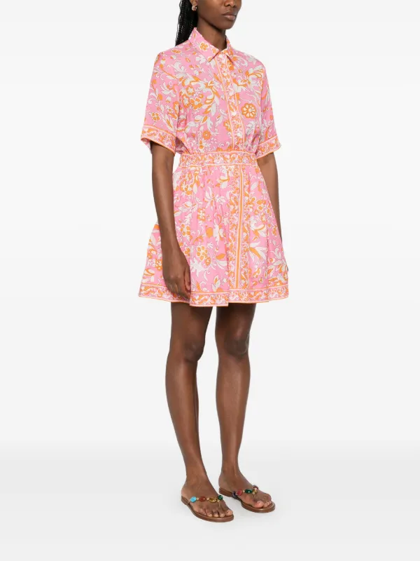 Maje floral-print Mini Dress | Pink | FARFETCH Maje floral-print Mini Dress | Pink | FARFETCH