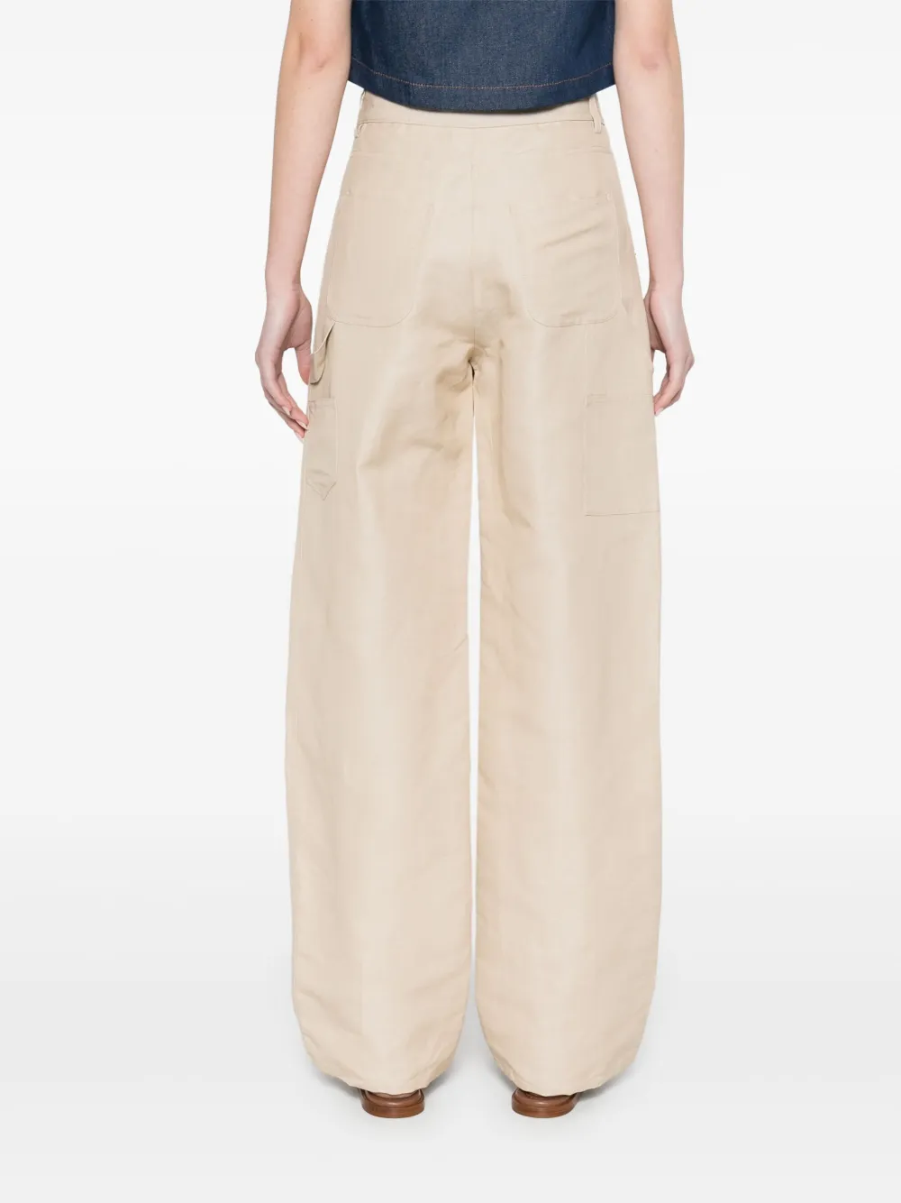 Maje Straight broek Beige