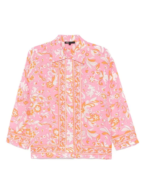 Maje chemise à fleurs