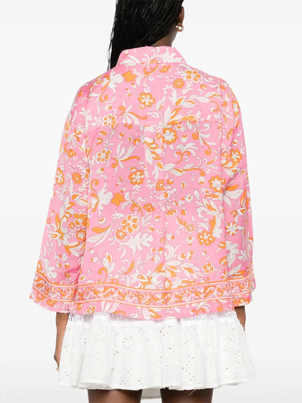 Maje Blouse met bloemenprint Roze