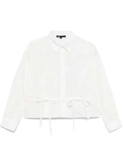 Blouse à fleurs brodées - Maje - Modalova