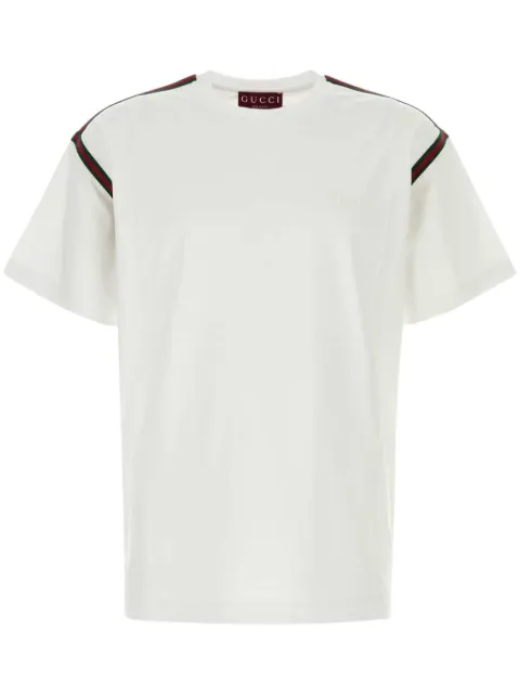 Gucci logo-embroidered cotton T-shirt