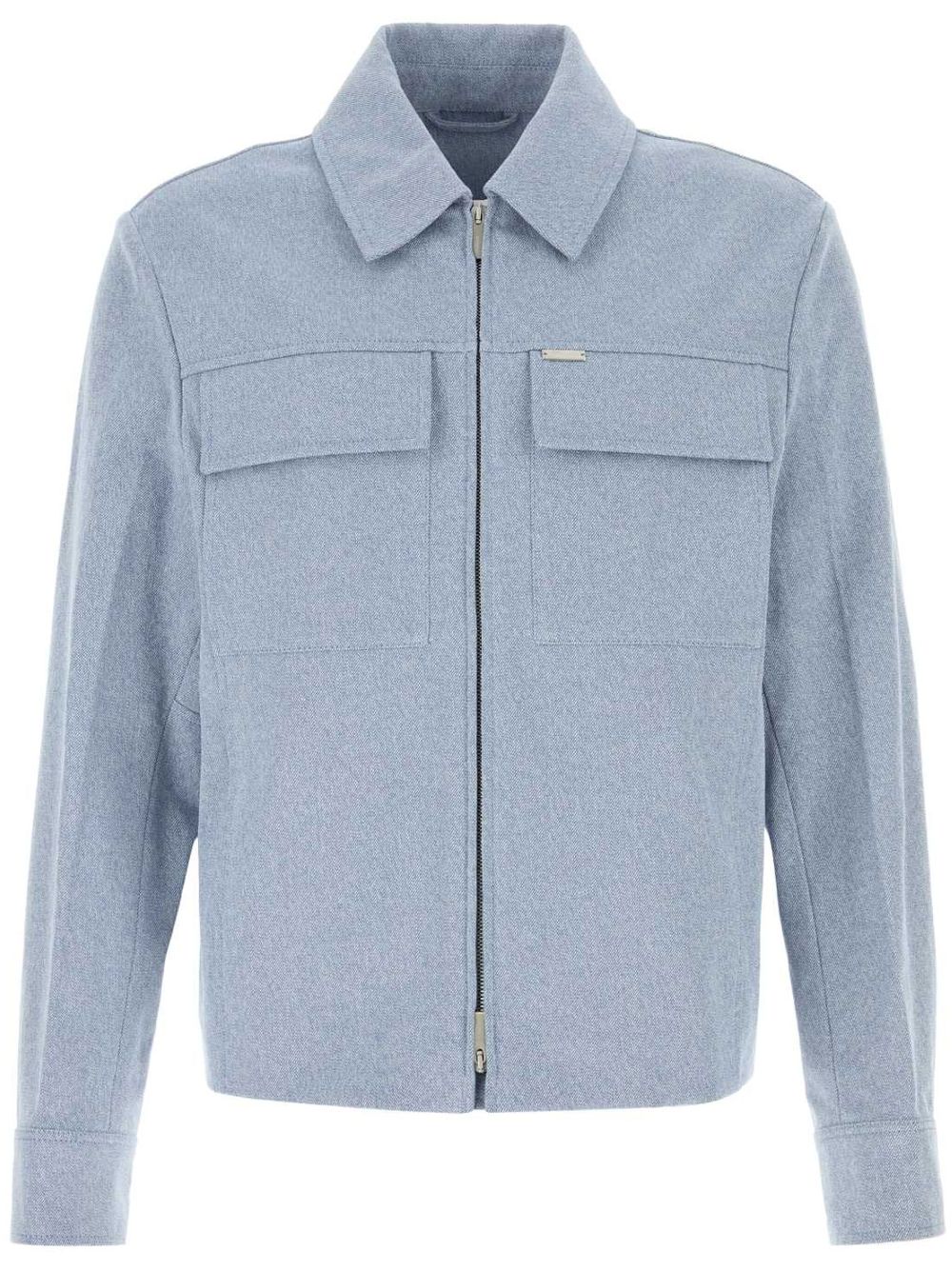 Ferragamo flap pockets lightweight jacket - Blue