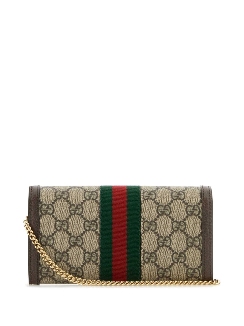 Gucci GG Supreme portemonnee met ketting - Beige