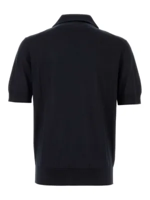 D&G ドルチェ & ガッバーナ ニットポロシャツ 黒 D&G ドルチェ & ガッバーナ ニットポロシャツ 黒 人気海外