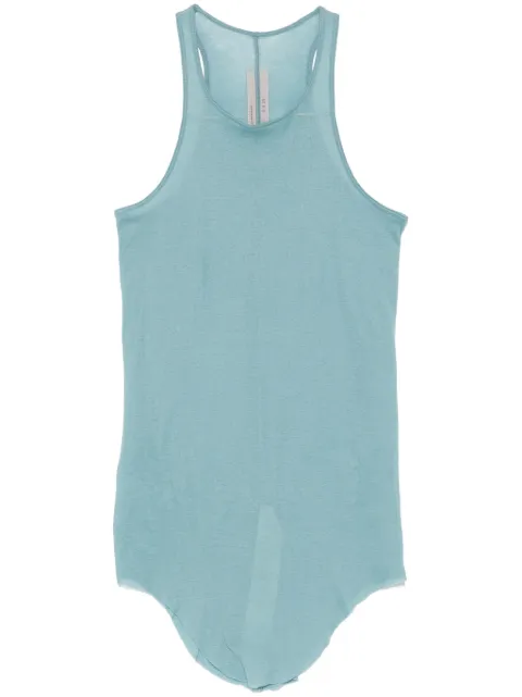 Rick Owens raw-cut hem tank top