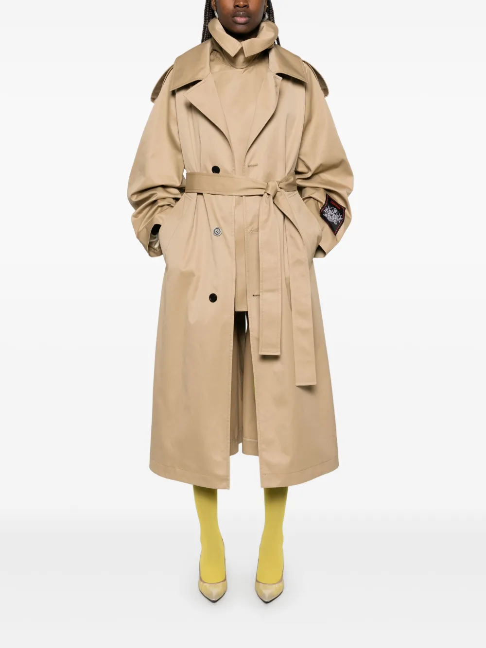 Jean Paul Gaultier Gedeconstrueerde trenchcoat - Beige