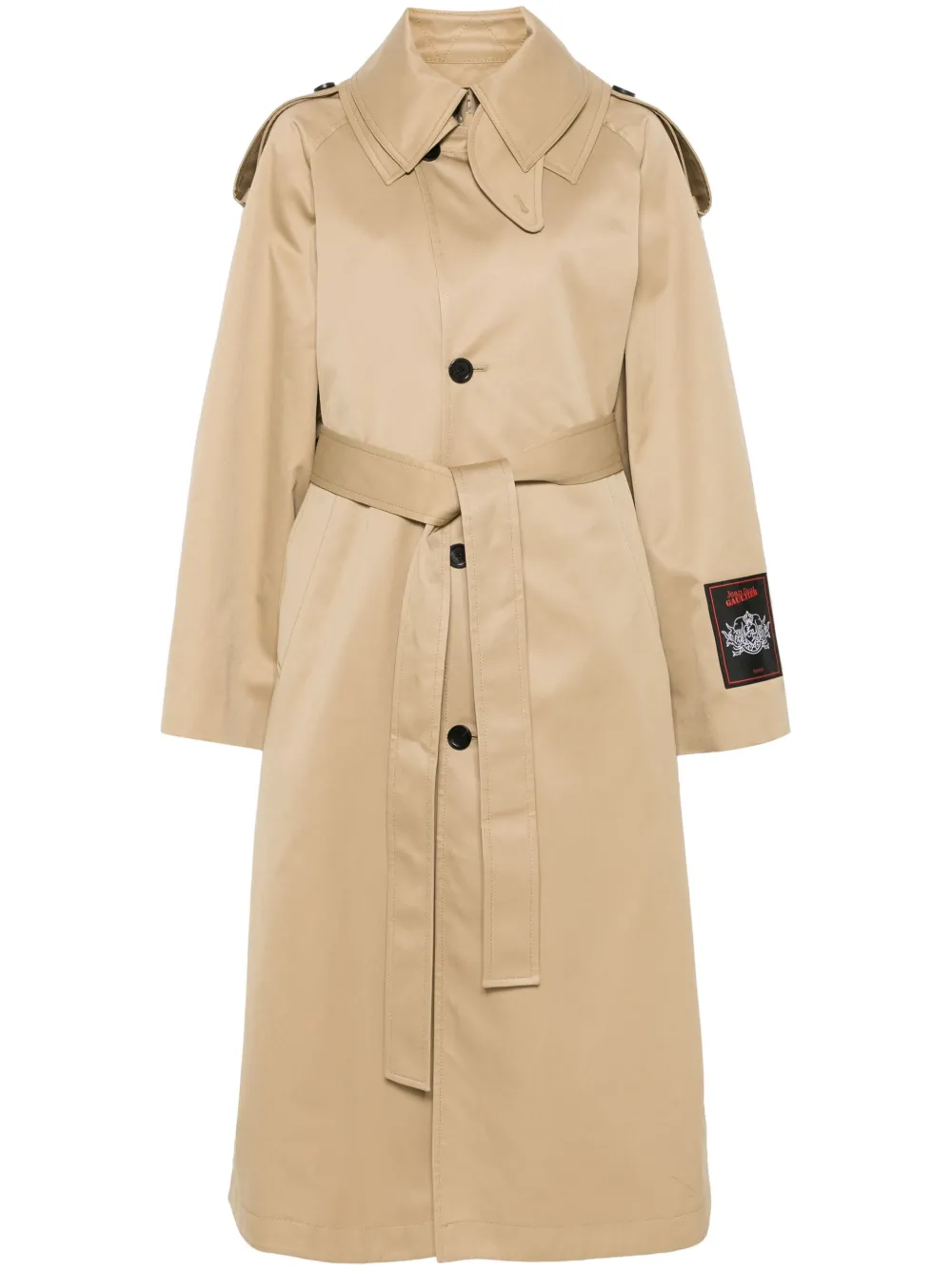 Jean Paul Gaultier Gedeconstrueerde trenchcoat Beige