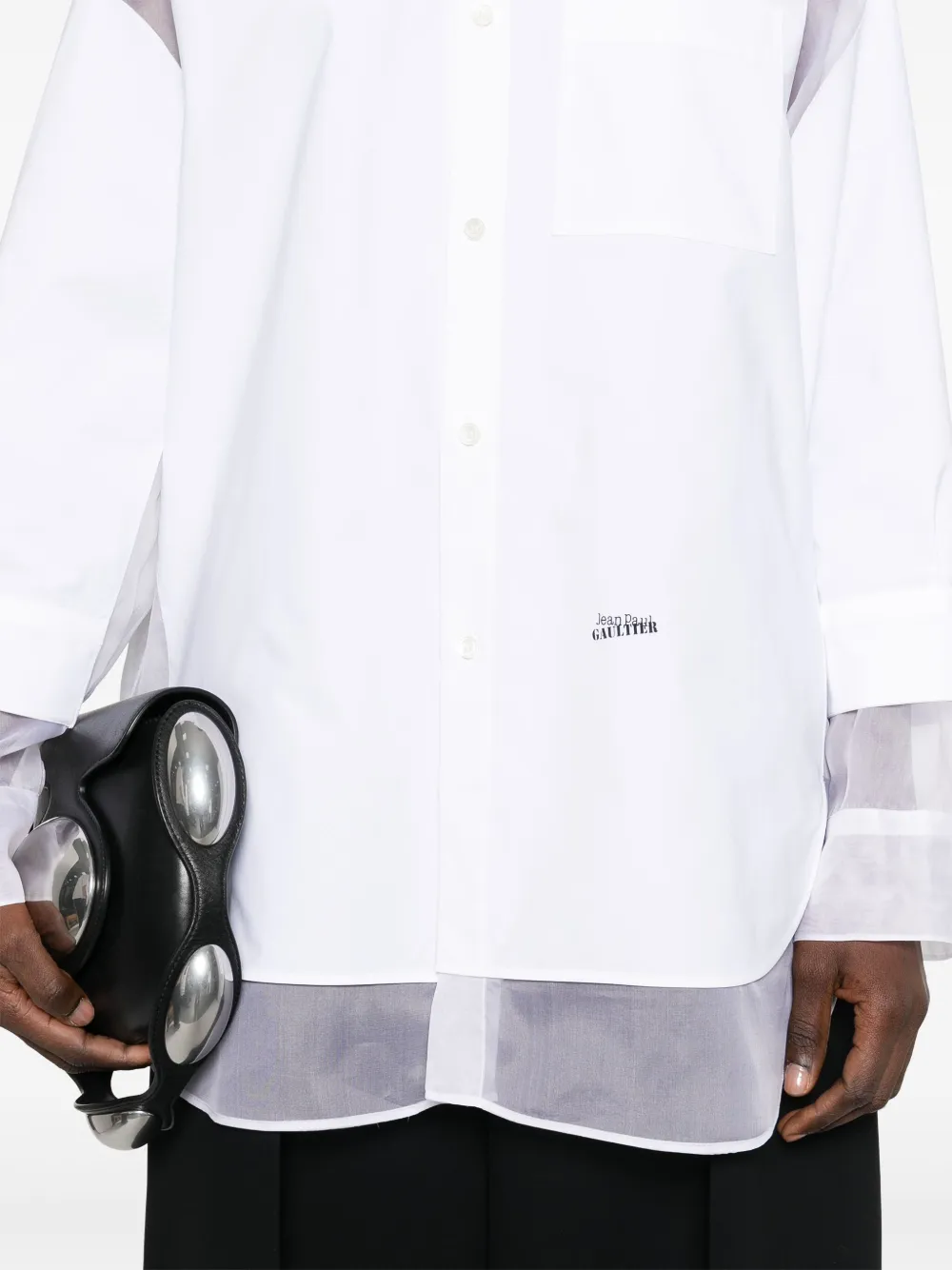 Shop Jean Paul Gaultier Petit Grand Shirt In White