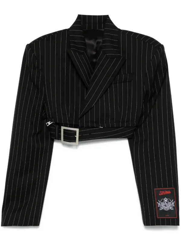 Jean Paul Gaultier ストライプ ジャケット | ブラック | FARFETCH JP