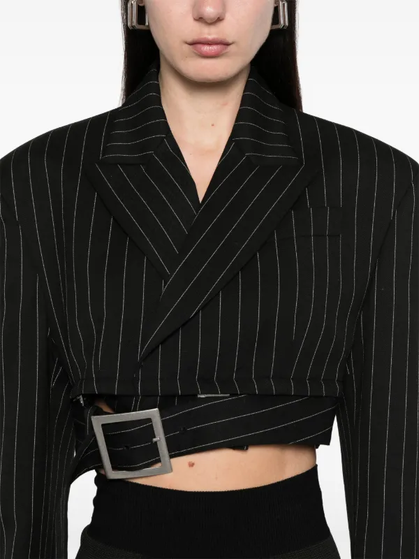 Jean Paul Gaultier ストライプ ジャケット | ブラック | FARFETCH JP