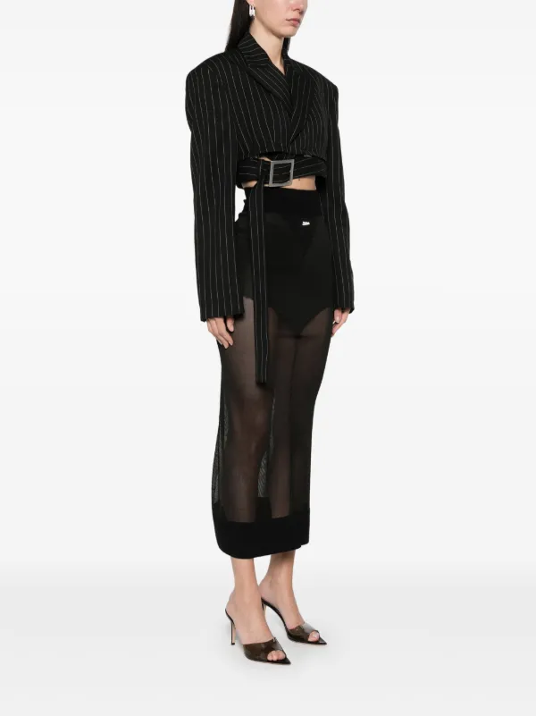 Jean Paul Gaultier ストライプ ジャケット | ブラック | FARFETCH JP