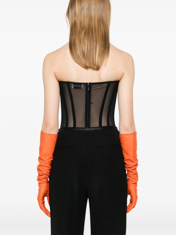 Pantalon Cuir Noir Femme Jean Paul Gaultier - Taille 36, Coupe Habillée, Occasion Comme Neuf